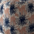 thumbnail image 4 of HomeRoots 518317 17 x 17 x 17 in. Pink & Blue Canvas Floral Pouf Ottoman, 4 of 5