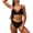 Black, variant on Swimming Suits for Women, Bathing Suit for Women 2 Piece, Women's 2 Piece Swimsuit Bikini Sets Double Shoulder Straps Solid Color Cute Triangle Bathing Suit Summer Beach Swimwear, Black L