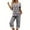 Gray, variant on Voncos Pajamas for Women Short Sleeve Tops and Pants 2 Piece Sleepwear Sets Cozy Lounge Sets
