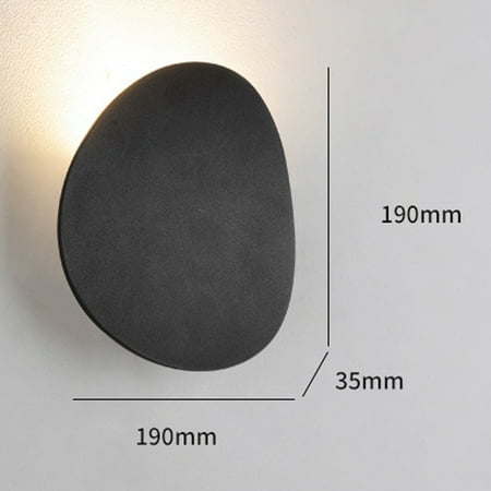 

Wall Lamp LED Simple Round Balcony Porch Aisle TV Background Black