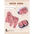 thumbnail image 6 of SILVERCELL 1-5T Toddler Boys Girls Fleece Pants Hoodie Tops Set Kids Baby Winter Warm Bear Hooded Sweatshirt Sweatpants 2Pcs Tracksuit Outfits Set, 6 of 8