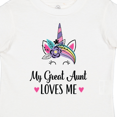 thumbnail image 4 of Inktastic My Great Aunt Loves Me Unicorn Niece Girls Toddler T-Shirt, 4 of 5