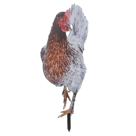 SASABAXI Garden Enhancement 1Pack Chicken Yard Stake 3D Realistic Design Outdoor Decoration