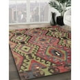 thumbnail image 2 of Ahgly Company Indoor Rectangle Traditional Dark Almond Brown Southwestern Area Rugs, 7' x 10', 2 of 6