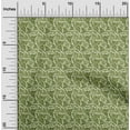 thumbnail image 2 of oneOone Viscose Chiffon Olive Green Fabric Tropical Leaf Craft Projects Decor Fabric Printed By The Yard 42 Inch Wide, 2 of 4