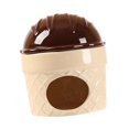 thumbnail image 5 of YWMJZEU Ceramic Hamster Nest Hamster Habitats Cute Indoor Cave Cooling House Pet Hideout Brown, 5 of 9
