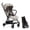 Khaki, variant on Gromast Travel Stroller for Airplane, Ultra Compact & Lightweight – Only 9.9 lbs, Portable Infant Toddler Baby Stroller, w/ UPF 50+ Canopy - Gray