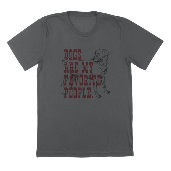 Dogs Are My Graphic Charcoal Mens Cotton T-Shirt