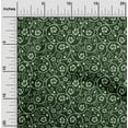 thumbnail image 2 of oneOone Cotton Cambric Dark Green Fabric Asian Batik Floral Craft Projects Decor Fabric Printed By The Yard 42 Inch Wide, 2 of 4