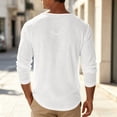 thumbnail image 3 of Men's Long Sleeve Shirts V Neck Solid Color Fashion Summer Shirts Loose Soft Comfort Casual Tee Shirts Basic Pullover Tops 2026, 3 of 6