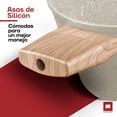 thumbnail image 3 of Olla Alta Ultrachef 24 cm Blanca 4.1 L Antiadherente Master Stone Tapadera DE Vidrio Templado, 3 of 6
