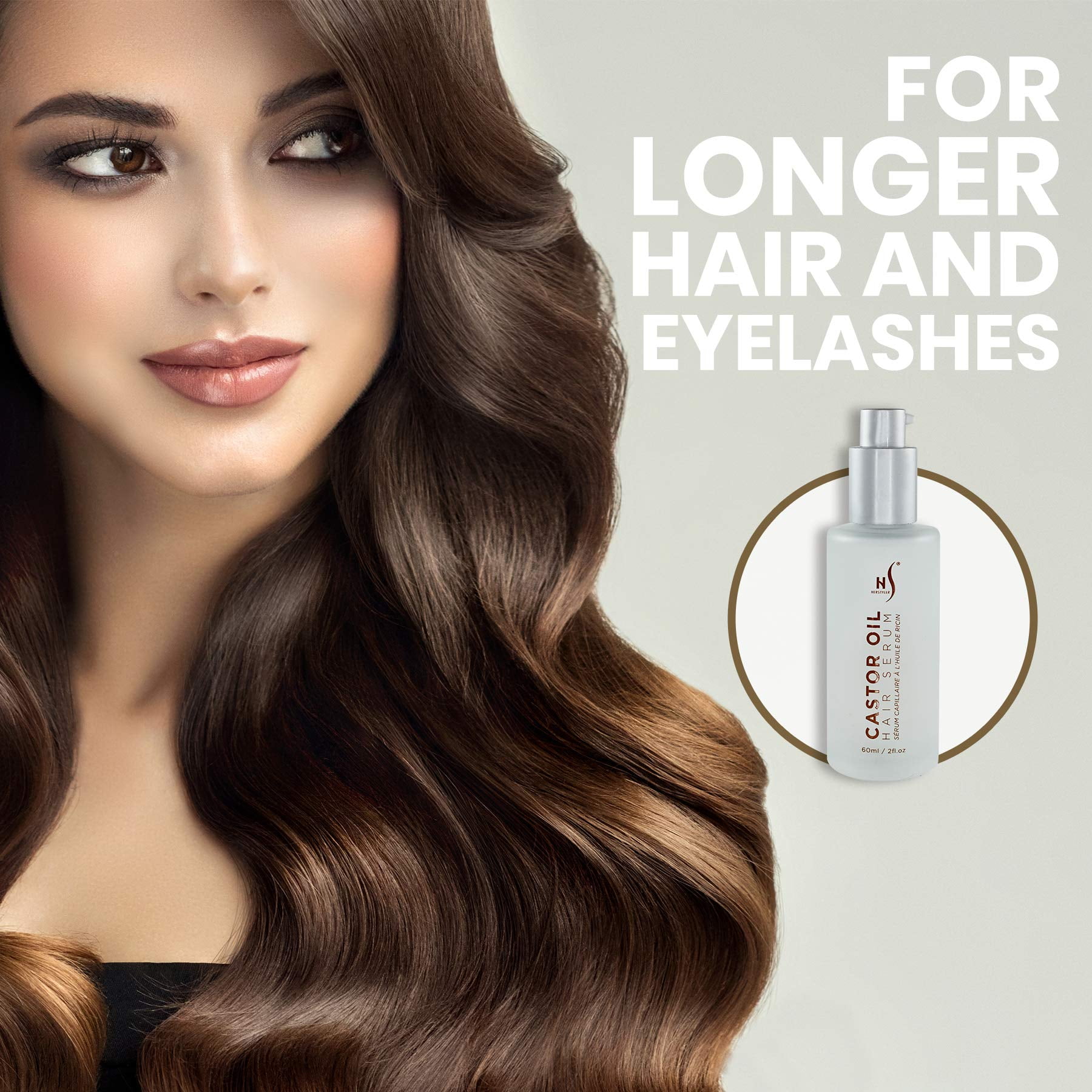 Buy Herstyler Castor Oil Hair Serum for Hair Growth Hair Shine Serum