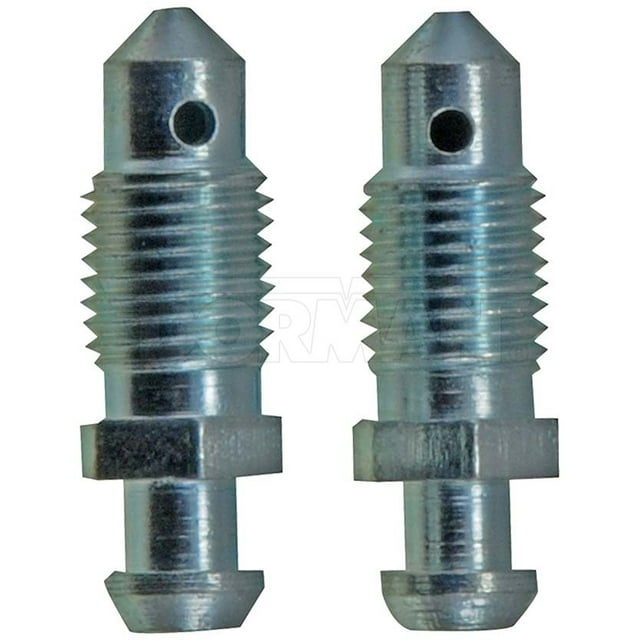 Dorman Brake Bleeder Screw 6858 First Stop; 3/8 Inch-24 Thread; 1.11 Inch Length; Set Of 2; Boxed