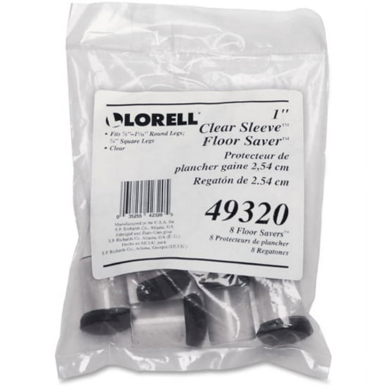 Lorell Sleeve Floor Protectors - Clear - 8/Pack