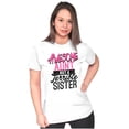 thumbnail image 4 of Best Awesome Crazy Sister Cute Funny Womens Slim Fit Graphic Tee Brisco Brands S, 4 of 5