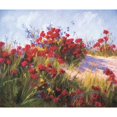 thumbnail image 3 of Curt, Brigitte 13x12 Black Modern Framed Museum Art Print Titled - Red Poppies and Wild Flowers, 3 of 5