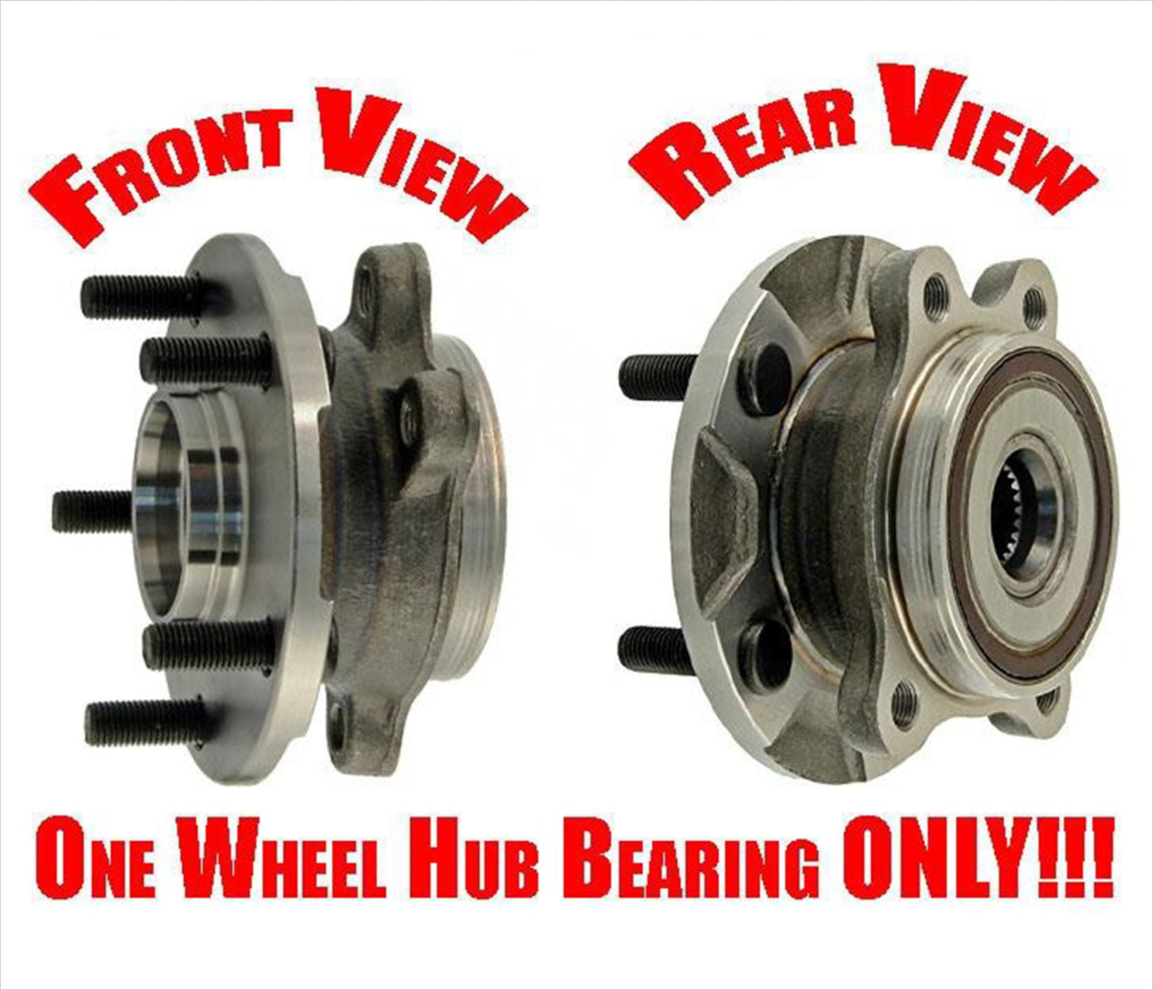 2 Rear Wheel Bearing Hub Assembly Pair Set Fits Scion tC For Toyota Celica W/ABS