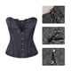 thumbnail image 2 of Women Lace Up Boned Sexy Plus Size Overbust Corset Bustier Top XXXL, 2 of 4