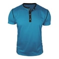 thumbnail image 4 of hotojiny Mens Henley Shirts Stylish Short Sleeve Casual Summer Basic T Shirts Classic Fit Button Vintage Lightweight Tee Tops, 4 of 6