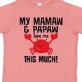 thumbnail image 4 of Inktastic Mamaw Papaw Love Me Boys or Girls Toddler T-Shirt, 4 of 5