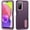 Purple+Pink, variant on for Galaxy A03s Case Kickstand Durable 3-Layer Military Grade Protective Cover Hybrid Silicone Heavy Duty Rugged Shockproof Screen Lip Raised Protection for Samsung Galaxy A03s,
Purple+Pink