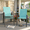 Black,Sky Blue, variant on Olurrisa Outdoor Teslin Fabric Chairs, Waterproof & Rust-Resistant Metal Frame, Ergonomic Lumbar Support, Suitable for Patio, Restaurant, Banquet Hall & Commercial Use,350 lbs