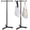 Black, variant on Heavy Duty Adjustable Shopping Bag Rack Metal Rack for Retail Store Chrome Handbag Display Stand for Trade Show Boutique Small Business, 45 Inch (2 Pcs,Black)