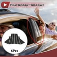 thumbnail image 2 of Pegatina Antirrayaduras para el Pilar de la Ventana de Unique Bargains, Cubierta para los Pilares para Hyundai Santa Fe Sport 2013-2018, Carbono Negro, Frontal, Trasero, Izquierdo, Derecho, 6 Piezas, 2 of 6