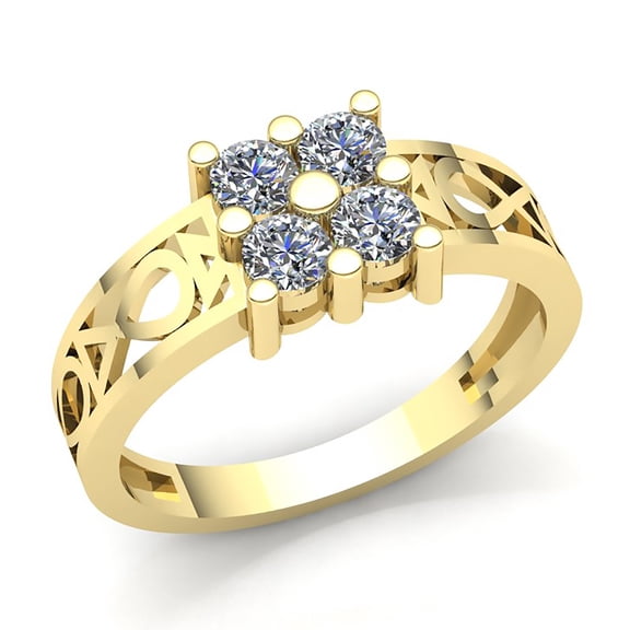 Natural 0.75ct Round Cut Diamond Mens Classic Anniversary Engagement Ring Solid 10K Rose, White or Yellow Gold J SI2