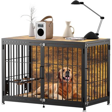 Curated visual reference: Fresh Look at Pefilos 32 Dog Crate Furniture Wooden Dog Kennel For Dogs