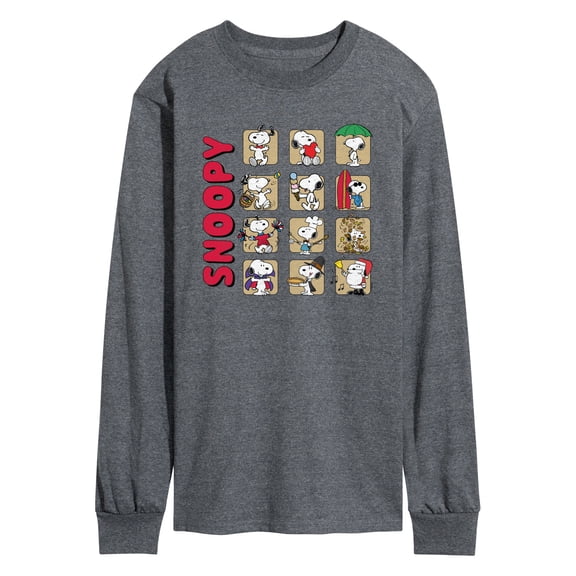 Peanuts - Snoopy Monthly - Men's Long Sleeve Graphic T-Shirt