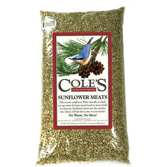Cole's Assorted Species Sunflower Meats Wild Bird Food 5 lb