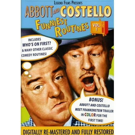 Abbott and Costello Funniest Routines: Volume 1 (DVD), Legend Films, Music & Performance