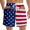 thumbnail image 3 of Funny Patriotic Men Swim Trunks Funny America Flag Beach Shorts Legs 3D Print Patriotic Swim Trunks Thong Gag for Pool Parties, 3 of 3