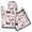 White Butterfly Pattern, variant on White Butterfly Pattern Kitchen Oven Mitt and Pot Holder Sets 2 Pcs for Baking, Cooking and Grilling, Heat Resistant Up To 392 °F