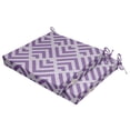 thumbnail image 2 of Vargottam Printed Indoor/Outdoor Chair Pads Non Slip Dining Chair CushionSquareShapedDining Chair Pad With String Ties Machine Washable & Home Decor Cushion- Set Of 2-Dusty Purple, 2 of 8