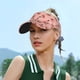 thumbnail image 5 of Fotbe Smiling Pink Pumpkins Visera Deportiva con Diseño, Gorra Abierta Ajustable de Algodón para Mujer y Hombre, 5 of 7
