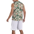 thumbnail image 2 of Honeii Palm Trees and Tropical print basktball shirt for men and women, Unisex basketball jersey for Theme party-3X-Large, 2 of 6