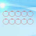 thumbnail image 4 of Masteelf 10pcs Metal Wire Keychain Cables Colored Key Ring Loops for Keychain Hanging Luggage ID 15mm ( Red ), 4 of 10