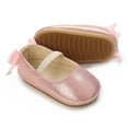 thumbnail image 4 of WREESH Baby Girls' Ballet Flats: Dress Shoes with Bow for Wedding, Party, and Summer Outside Wear Pink, 4 of 8