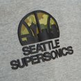 thumbnail image 4 of Men's Mitchell & Ness  Heather Gray Seattle SuperSonics Ghost Green Camo Sweatpants, 4 of 4