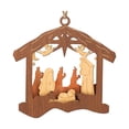 thumbnail image 1 of Adornos de Natividad Navideños, Decoraciones de Natividad Religiosas, Recuerdos, Madera Hueco, 1 of 9