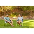 thumbnail image 6 of OmniCore Designs New Standard Folding Camp/Lawn Chair (2 Pack) BLUE/WHITE, 6 of 7