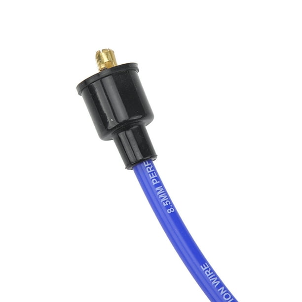 Fils De Bougie D'allumage, Jeu De Fils D'allumage De Bougie D'allumage 8,5 Mm 180 ° Fils De Bougie D'allumage Avec Remplacement De Capuchon Anti-poussière Pour Modèles à 8 Cylindres (Bleu