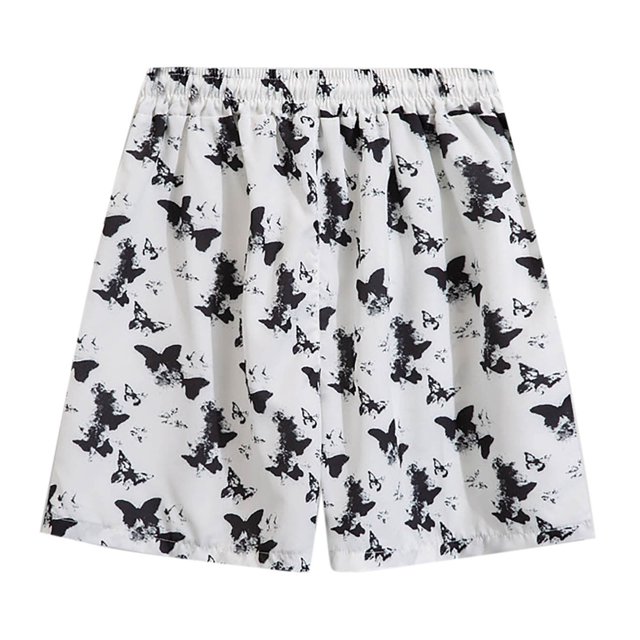 Zszcpp Jogging Shorts For Men Couple Straight Five Minute Butterfly Print Large Size Quick Drying Beach Quick Drying Trousers Casual Trouser