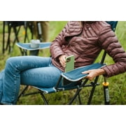 GCI Outdoor Kickback Rocker Low Profile Rocking Camp Chair, Heathered Indigo