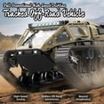thumbnail image 3 of Auto Tanque RC 1:16, Rastreador con Control Remoto de 2.4GHz 10 Km/h Modelo de Tanques de Alta Velocidad, Vehículo Todoterreno 4WD de Derrape con Rotación de 360°, 2 Baterías, Juguete de Camión para, 3 of 9
