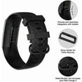 thumbnail image 5 of MYKOMI Replacement Bands Compatible with Fitbit Charge 4 / Fitbit Charge 3 Bands for Women Men, Silicone Fitness Sport Wristbands for Women Men Small Large (2 Pack), 5 of 9