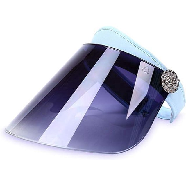 Gorro con visera para hombre y mujer, gorro antirrayos UV, gorro para el sol al aire libre, para viajes, ciclismo, playa, visera al vacío, color azul