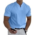 thumbnail image 1 of Conationfirm Camisa para hombre, camisetas ajustadas con cuello en V, camisetas deportivas para entrenamiento de gimnasio, 1 of 7